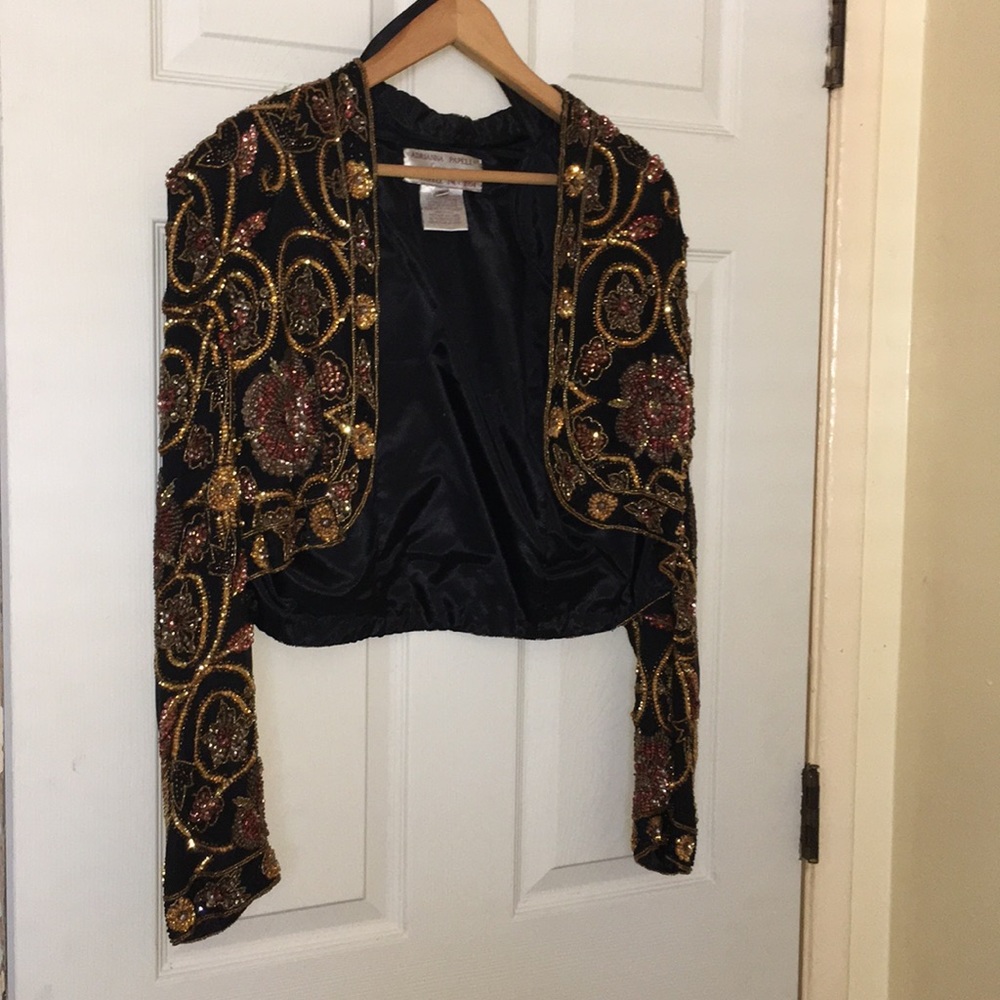 Adrianna Papell Evening Cropped Blouse